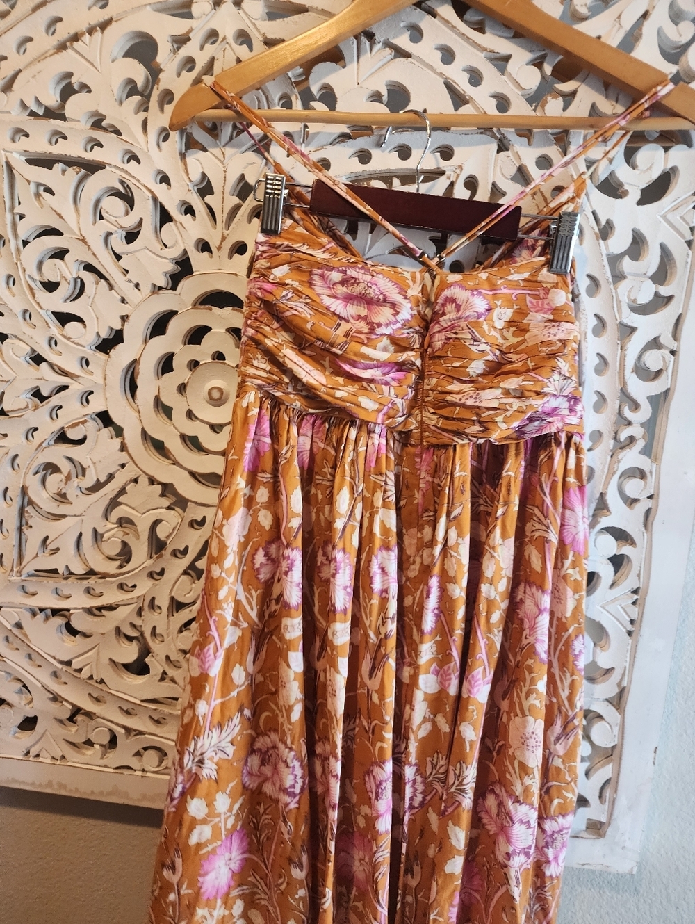 REVOLVE JEN'S PIRATE BOOTY FLORAL STRAPS MAXI DRESS SIZE LARGE - Picture 14 of 15